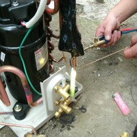 格力空调拆机焊接维修